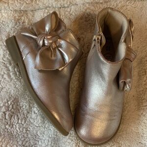 Rose Gold Bow Booties